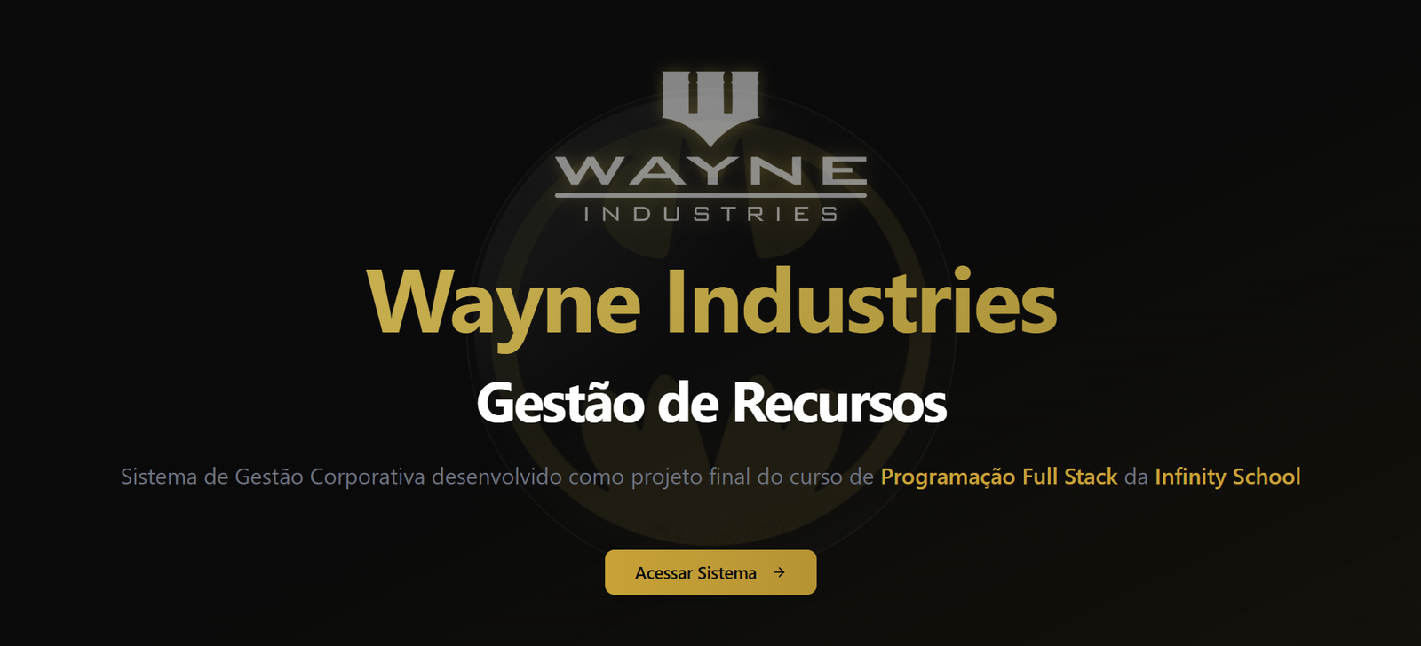 Wayne Industries - Sistema de Gestão de Recursos